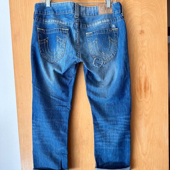 True Religion Low Rise Ripped Jeans - Picture 2 of 2